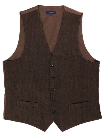 Men's 5 Button Formal Tweed Suit Vest