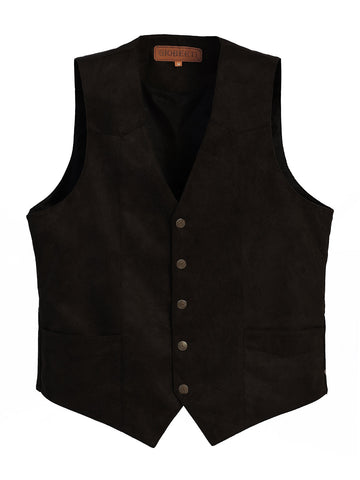 Men's 5 Button Tailored Collar Tweed Vest