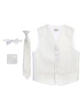 Boy's formal paisley vest set