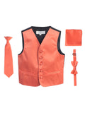 boy;s formal solid vest set