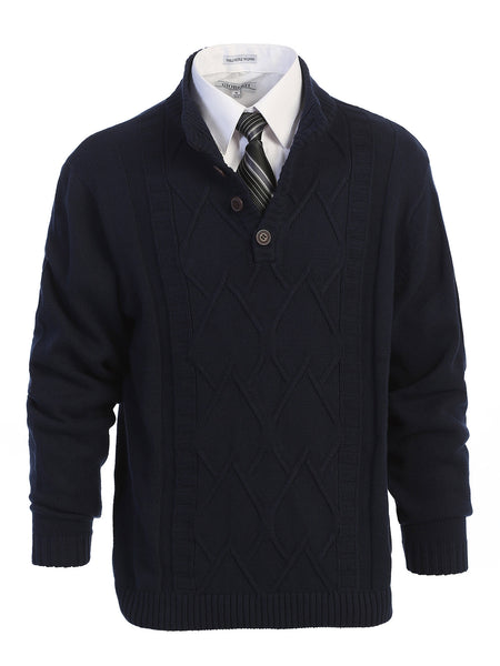 Men's Knitted Cardigan Sweater