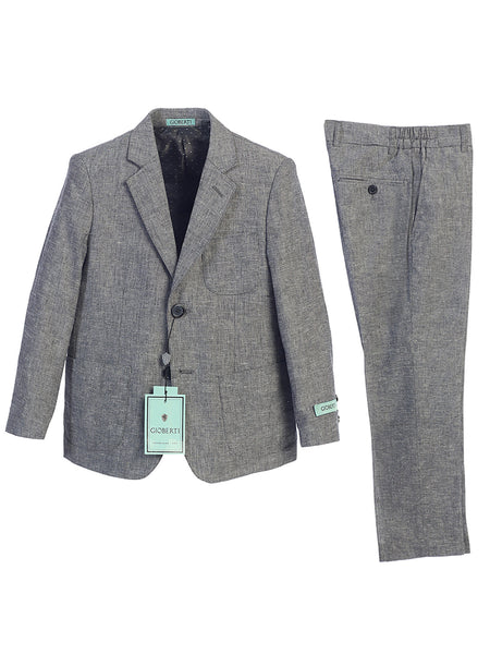 boy's linen suit set