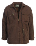 Gioberti Men's Twill Shirt Jacket with Flannel Lining