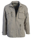 Gioberti Men's Twill Shirt Jacket with Flannel Lining