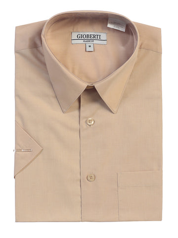 Men's Short Sleeve Shirt, Khaki
