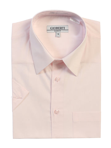 Men's Short Sleeve Shirt, Pink