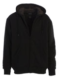 mens sherpa lined fleece hoodie jacket