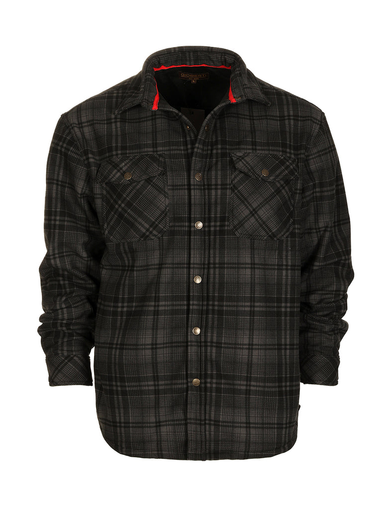 mens checkered flannel shirt jacket
