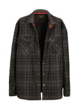 mens checkered flannel shirt jacket