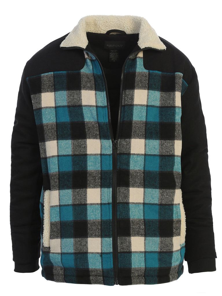 wool like plaid jacket