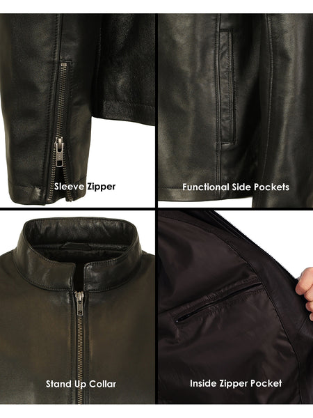 Men's Sheepskin Leather Jacket