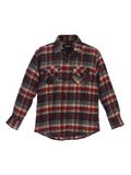 boys long sleeve plaid checked flannel