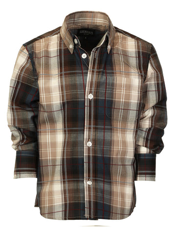 Kid's (4-7) Button Down Plaid Shirt