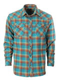 Men's Flannel Plaid Shirt w/ Snaps