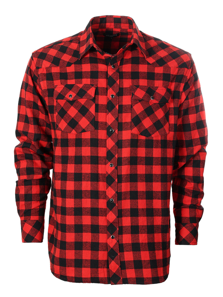 Mens Flannel w/snap