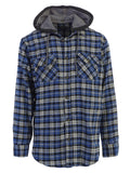 Men's Removable Hoodie Flannel Shirt