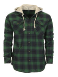 Men's Removable Hoodie Flannel Shirt