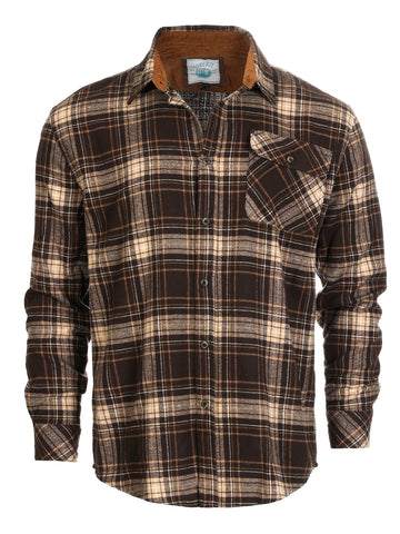 Men's Flannel w/ Corduroy Contrast