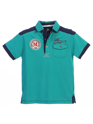 Boy's Nautical Polo Shirt
