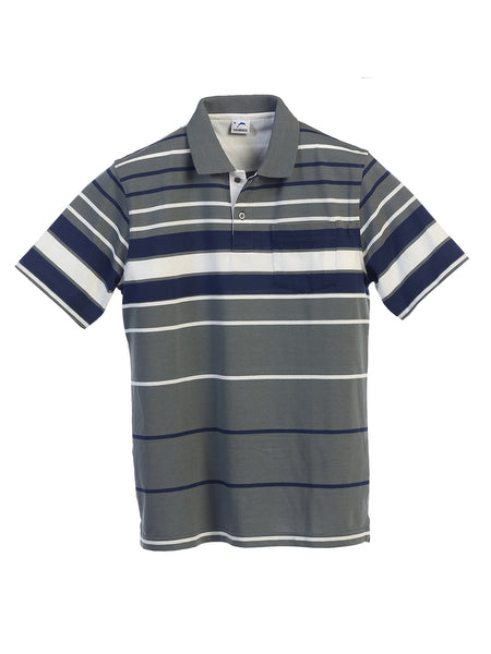 Men's Stripe Polo Shirt