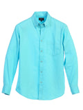 Men's Long Sleeve Casual Twill Shirts Front