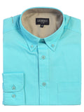 Men's Long Sleeve Casual Twill Contrast Shirts Folded