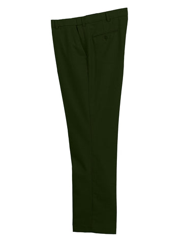 Men's Expandable Waist Dress Pants, Hunter Green