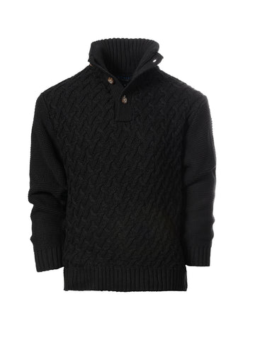 Boy's Mock Neck Sweater