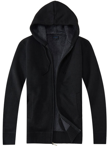 Men's Knitted Sweater w/ Sherpa