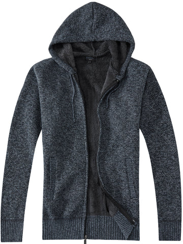 Men's Knitted Sweater w/ Sherpa