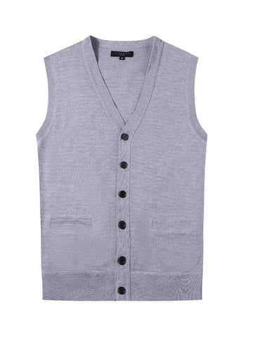 Men's V-Neck Cardigan Vest