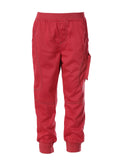 Boys Athletic Track Pants With Ribbed Cuff