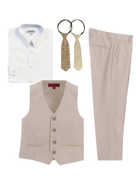 Boy's 5 pc Formal Vest Set