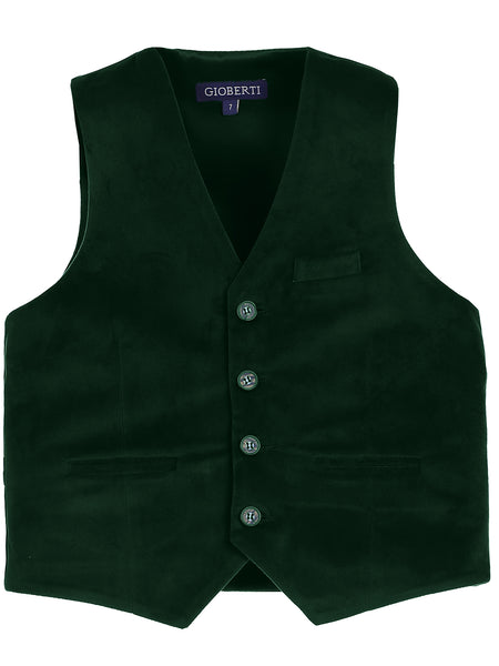 Boy's Velvet Suit Vest