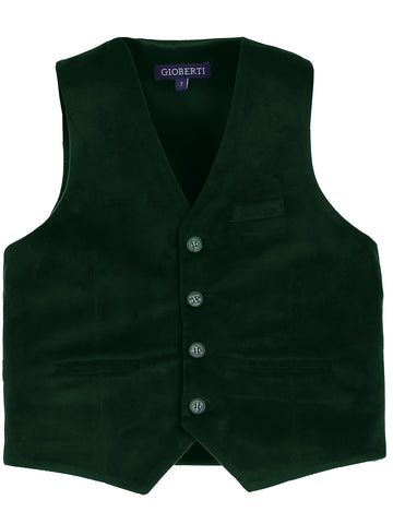 Boy's Velvet Suit Vest