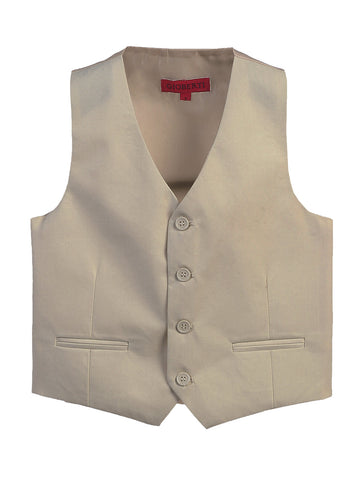 Boy's Tweed Plaid Vest
