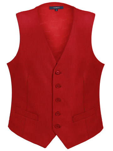 Men's Formal Suit Vest, Red