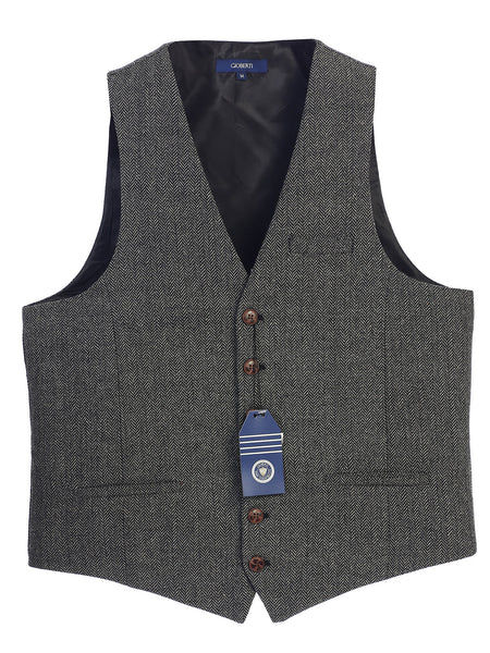 Mens Button Formal Suit Vest