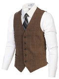 Mens Button Formal Suit Vest