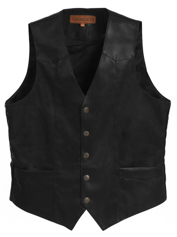 Men's Faux Leather Vest