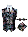 Men's 4 pc Metallic Vest Set