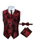 Men's 4 pc Metallic Vest Set