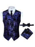 Men's 4 pc Metallic Vest Set