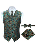 Men's 4 pc Metallic Vest Set