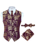 Men's 4 pc Metallic Vest Set