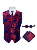 Men's 4 pc Metallic Vest Set