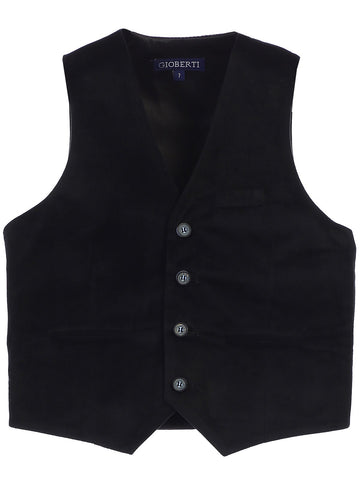 Boy's Tweed Herringbone Vest